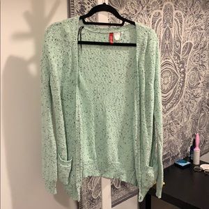 Mint and black sweater